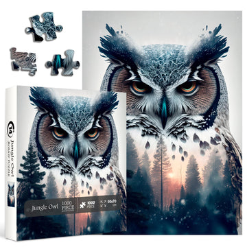 Puzzle puzzle con gufo della giungla 1000 pezzi